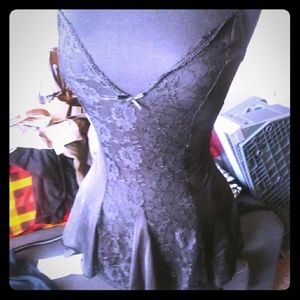 black lace pleasure company babydoll / chemise